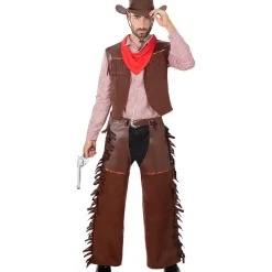 Disfraz de cowboy pistolero hombre M-L