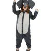 Disfraz de elefante onesie para niños 5-6 años