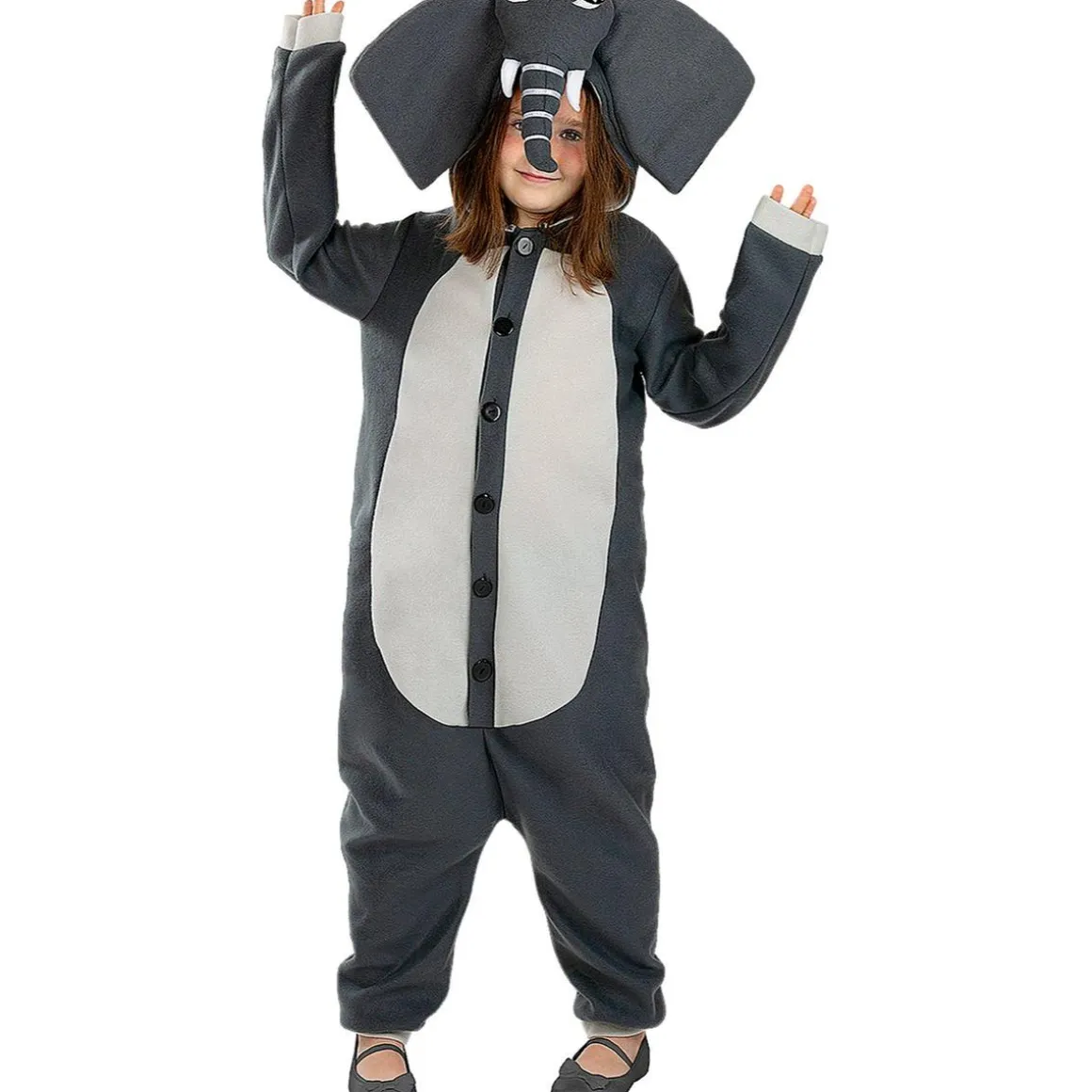 Disfraz de elefante onesie para niños 10-12 años