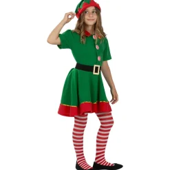 Disfraz de elfa navideña niña 3-4 años