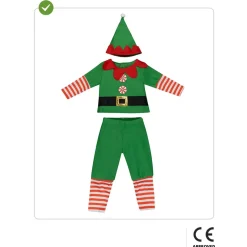 Disfraz de elfo navideño bebé 12-24 meses