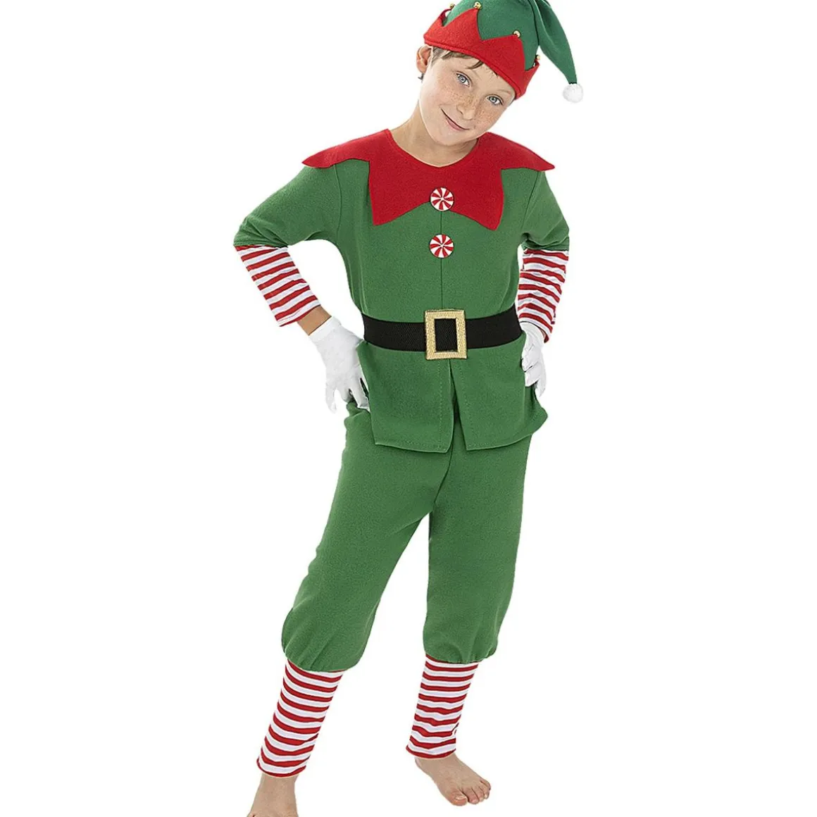 Disfraz de elfo navideño niño 7-9 años