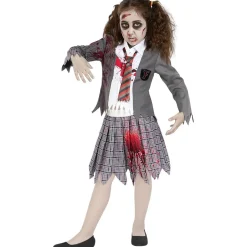 Disfraz de estudiante zombie niña 5-6 años