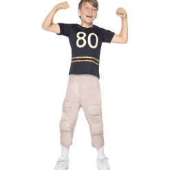 Disfraz de fútbol americano musculoso para niño 5-6 años