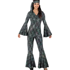 Disfraz de los Años 70 disco para mujer S