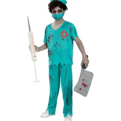 Disfraz de médico zombie niño 7-9 años