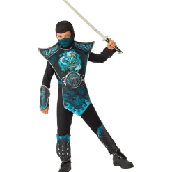 Disfraz de Ninja Dragón Azul talla L (7-8 años)