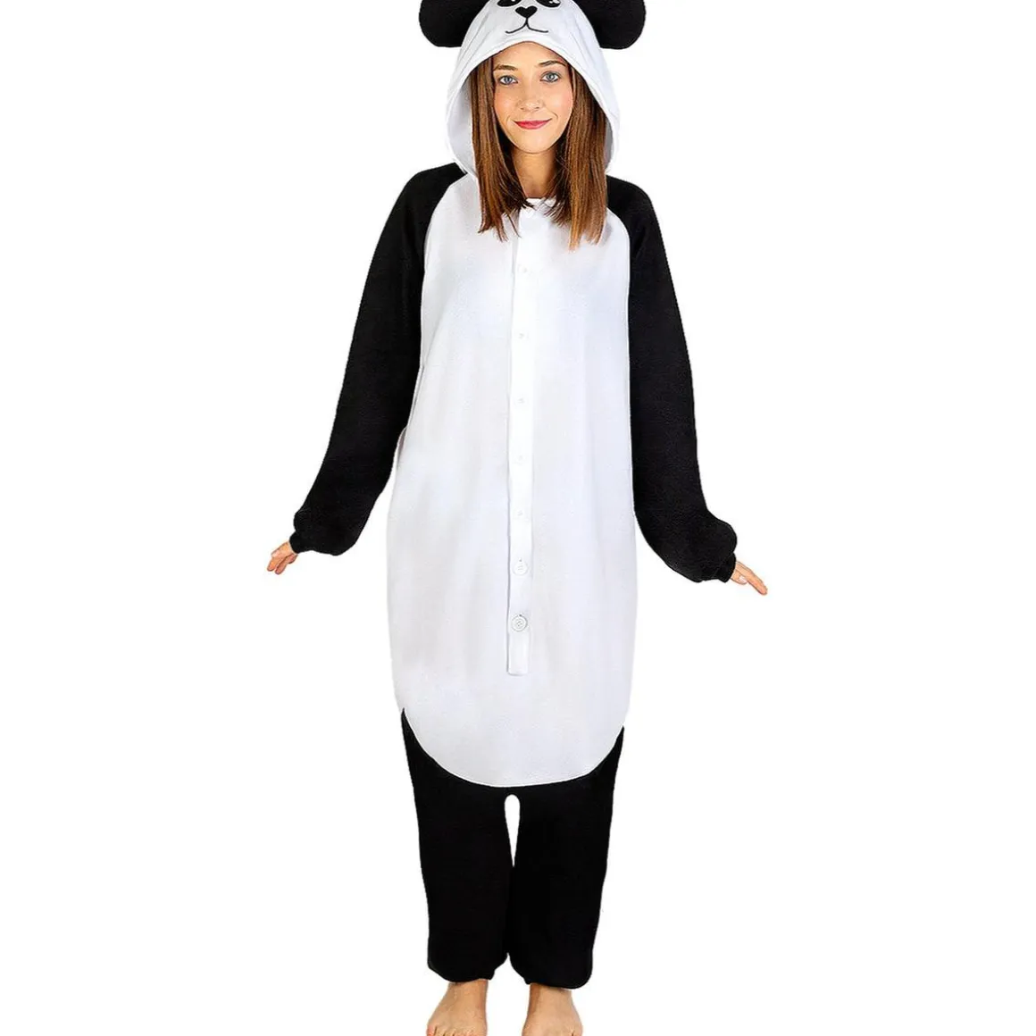 Disfraz de oso panda onesie para adulto S-M