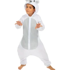 Disfraz de oso polar onesie para niños 10-12 años