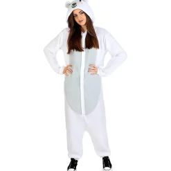 Disfraz de oso polar onesie para adulto L-XL