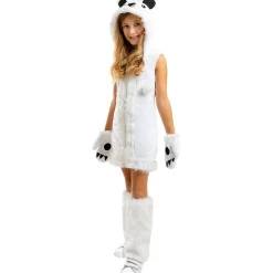 Disfraz de oso polar para niña 5-6 años
