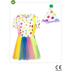 Disfraz de payasa para niña 10-12 años