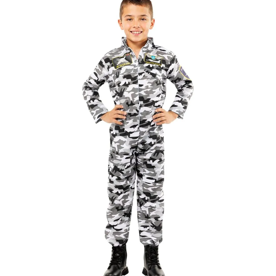 Disfraz de piloto de caza para niño 7-9 años