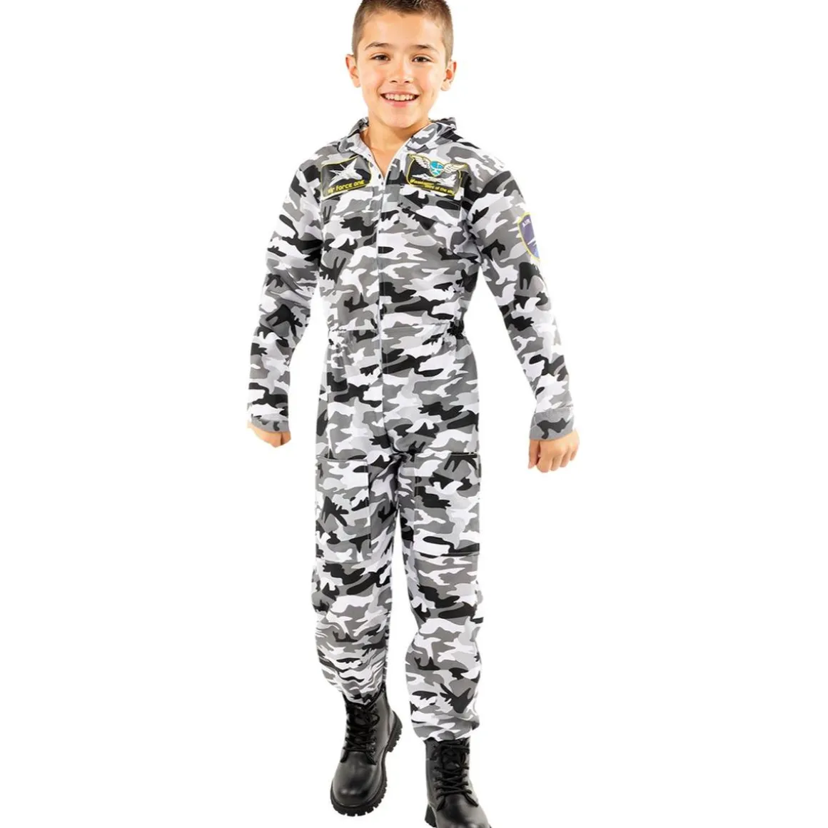 Disfraz de piloto de caza para niño 7-9 años