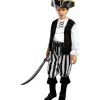 Disfraz de pirata a rayas para niño- Colección blanca y negra 7-9 años