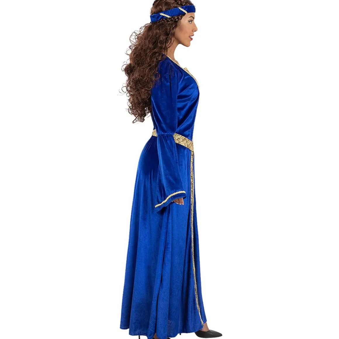 Disfraz de princesa medieval azul para mujer XL