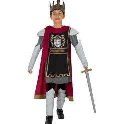 Disfraz de rey Arturo Deluxe para niño 3-4 años