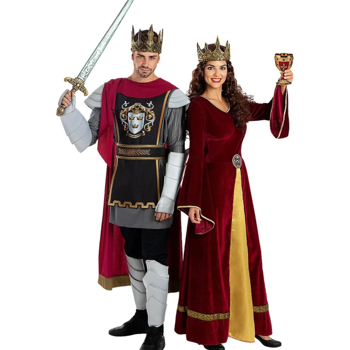 Disfraz de rey Arturo Deluxe para hombre L