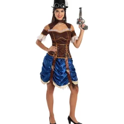 Disfraz de Steampunk corto para mujer XXL