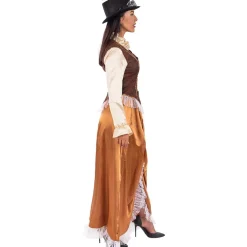 Disfraz de Steampunk largo para mujer XL