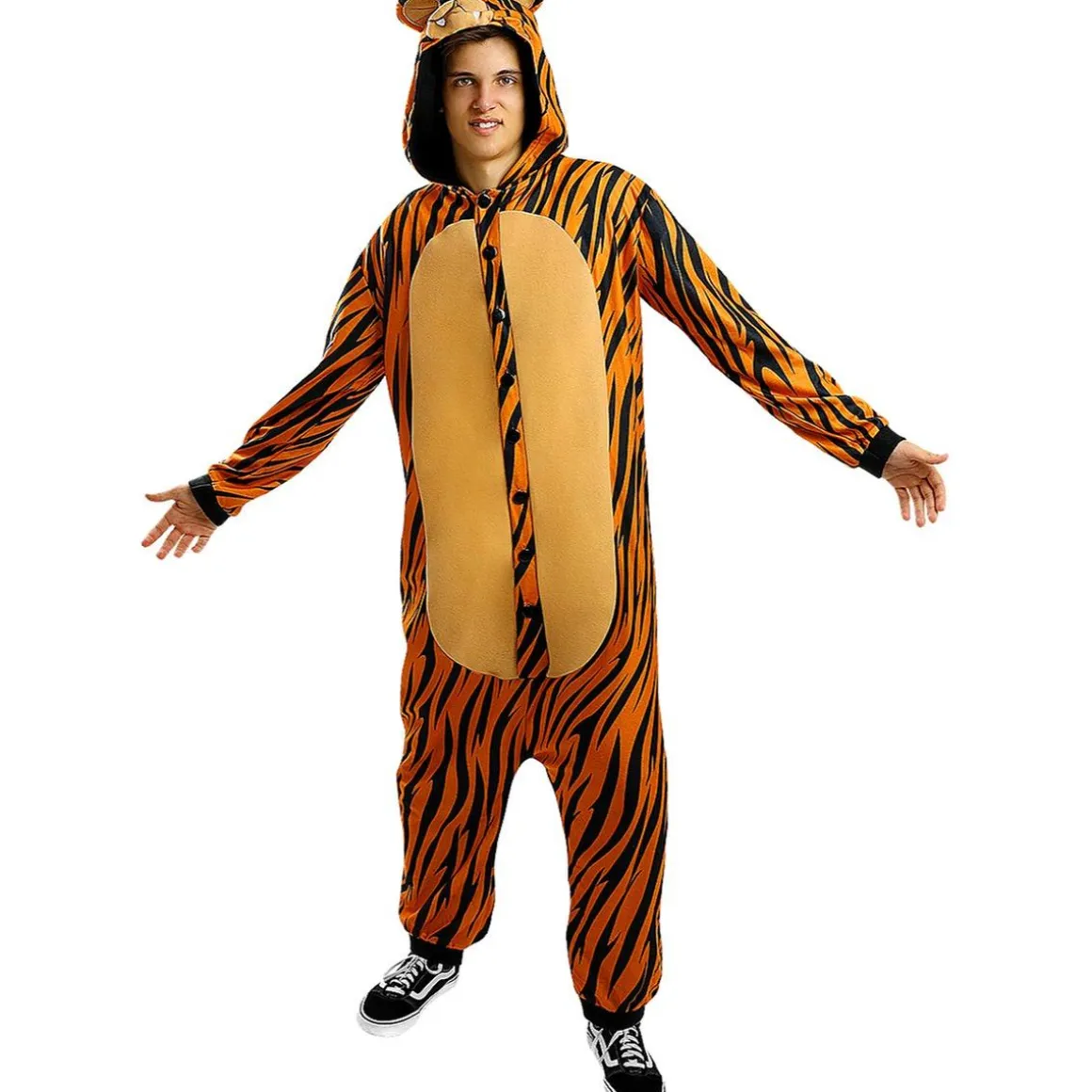 Disfraz de tigre onesie para adulto L-XL