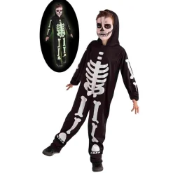 Disfraz Infantil - Esqueleto Brilla en la Oscuridad 5-7 años