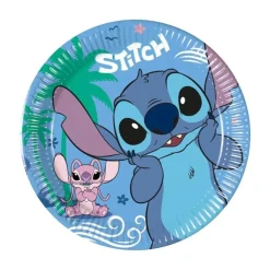 Disney - 8 Platos de papel Stitch