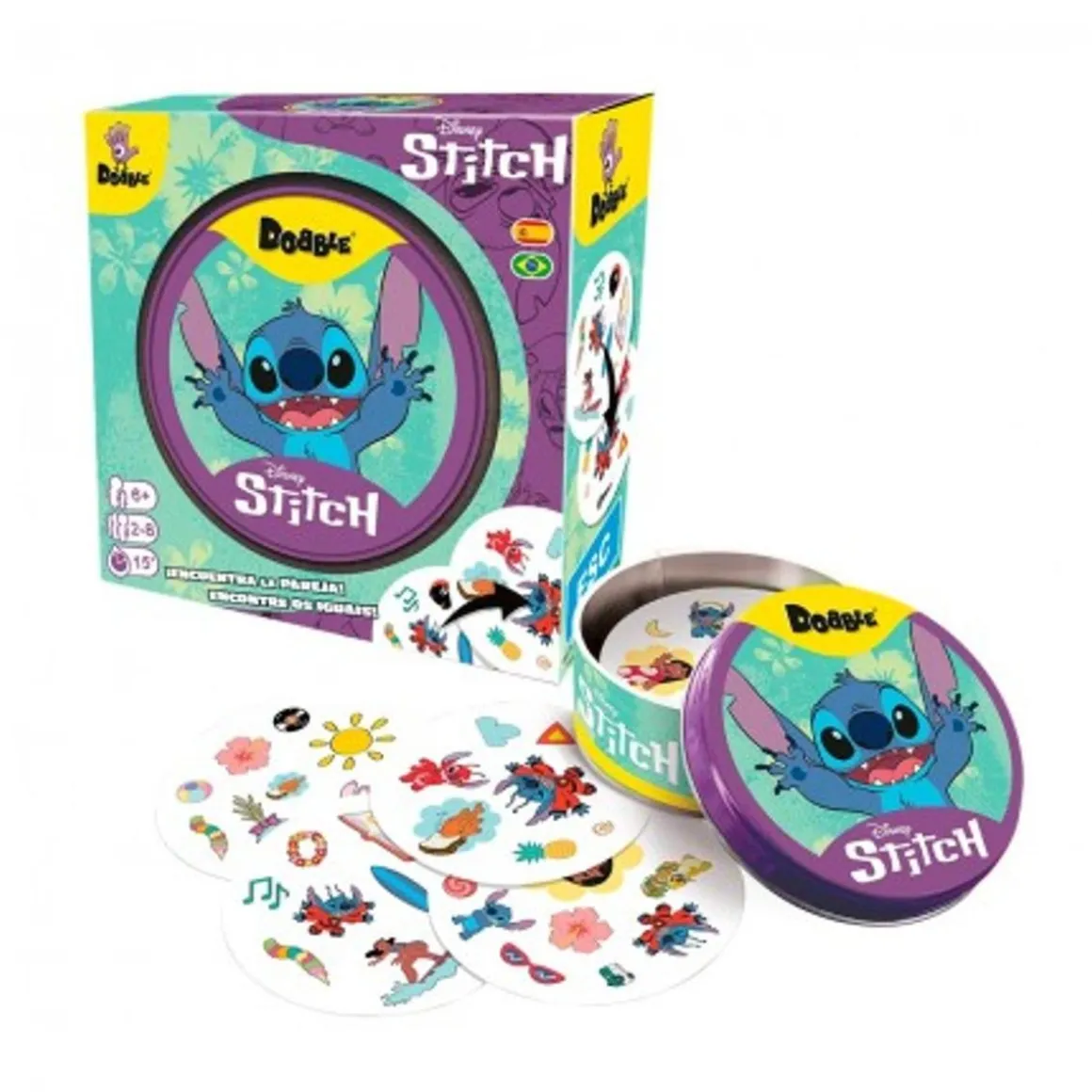 Disney - Juego de cartas Dobble Stitch