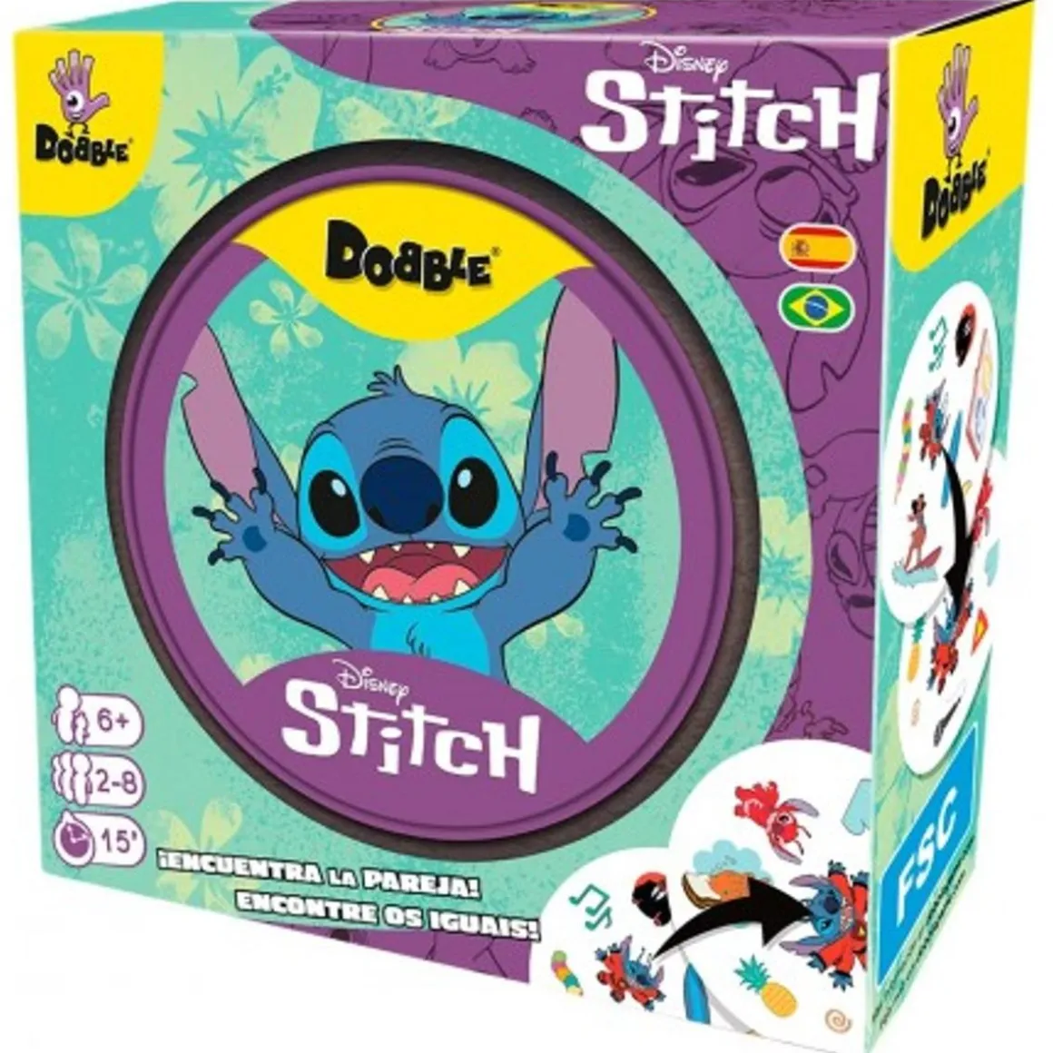 Disney - Juego de cartas Dobble Stitch