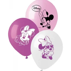 Disney - Minnie Mouse - Pack 10 globos medianos Minnie (varios modelos)