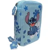 Disney - Plumier 3 cremalleras Stitch - Ibiscus Boy