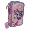 Disney - Plumier 3 cremalleras Angel & Stitch - Ibiscus Girl
