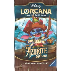 Disney Lorcana - Sobre de cartas Azurite Sea en inglés (Varios modelos)