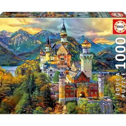 Educa Borras - Puzzle Adultos Neuschwanstein 1000 Piezas ㅤ