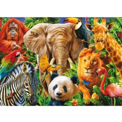 Educa Borras - Puzzle collage de animales salvajes 500 piezas ㅤ