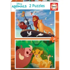 Educa Borrás - El Rey León Pack Puzzles 2x48 Piezas