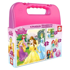Educa Borrás - Princesas Disney - Maleta Puzzles Progresivos
