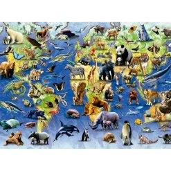 educa borrás - Puzzle Fauna Amenazada 500 Piezas Adultos ㅤ
