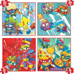 Educa Borrás - SuperThings - Maleta con 4 puzzles progresivos