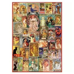 Educa Borrás - Collage Art Nouveau - Puzzle 1000 piezas