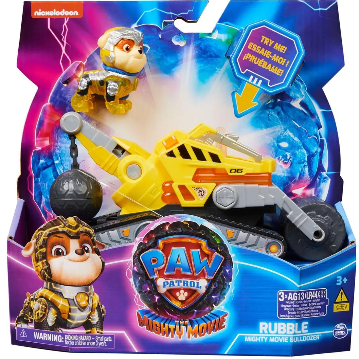 Energía - Patrulla Canina - Camión de construcción de juguete con figura de acción, luces y sonidos ㅤ