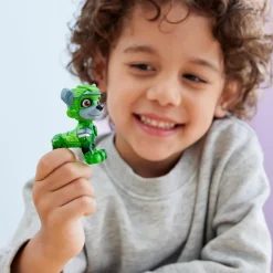 Energía - Patrulla Canina - Camión de reciclaje de juguete con figura de acción Rocky, luces y sonidos ㅤ