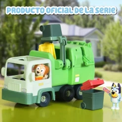 Famosa - Bluey - Camión de juguete educativo sobre reciclaje con figura de perrito y accesorios ㅤ