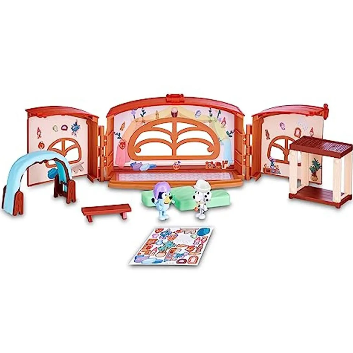 Famosa - Bluey - Pack 4 Figuras articuladas de personajes de Serie de Dibujos Animados ㅤ