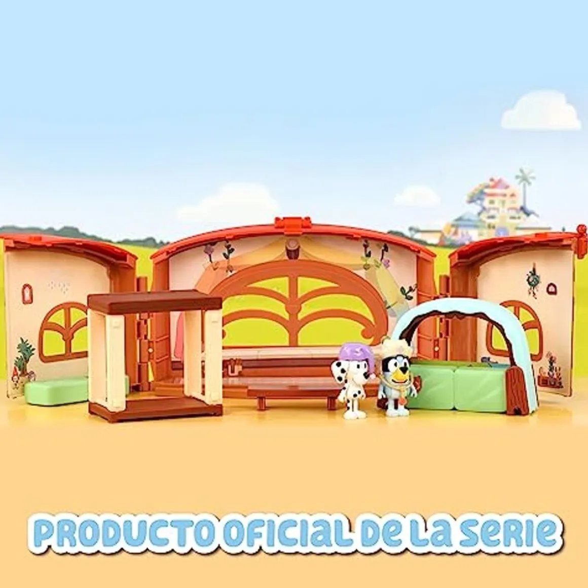 Famosa - Bluey - Pack 4 Figuras articuladas de personajes de Serie de Dibujos Animados ㅤ