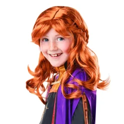 Frozen - Peluca Infantil Anna Frozen II 3-10 años