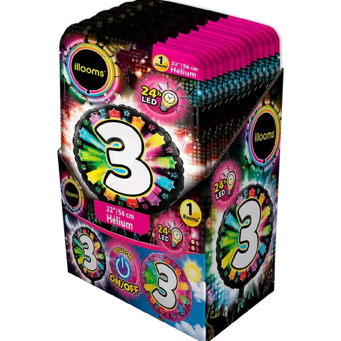 Globo LED helio número 3