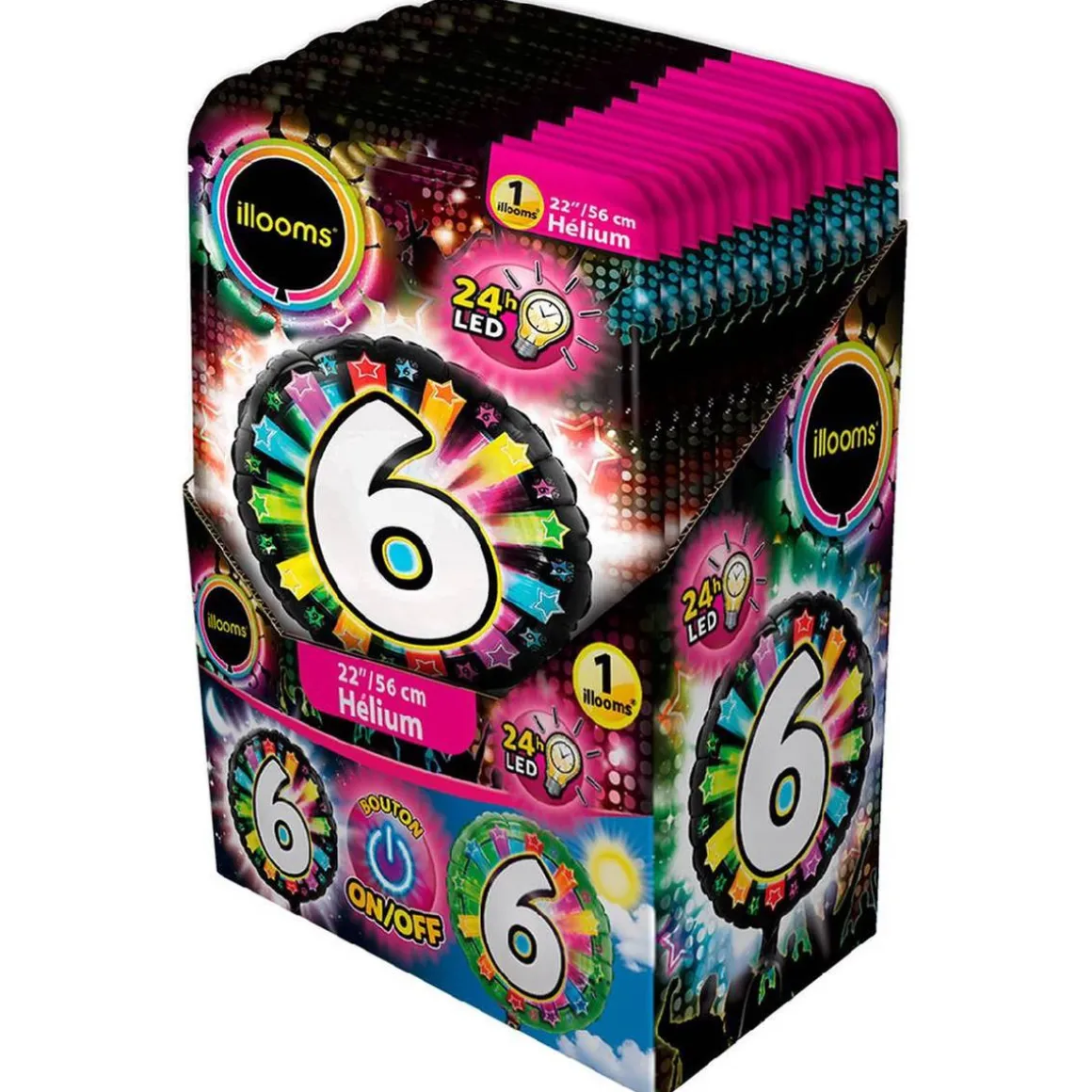 Globo LED helio número 6