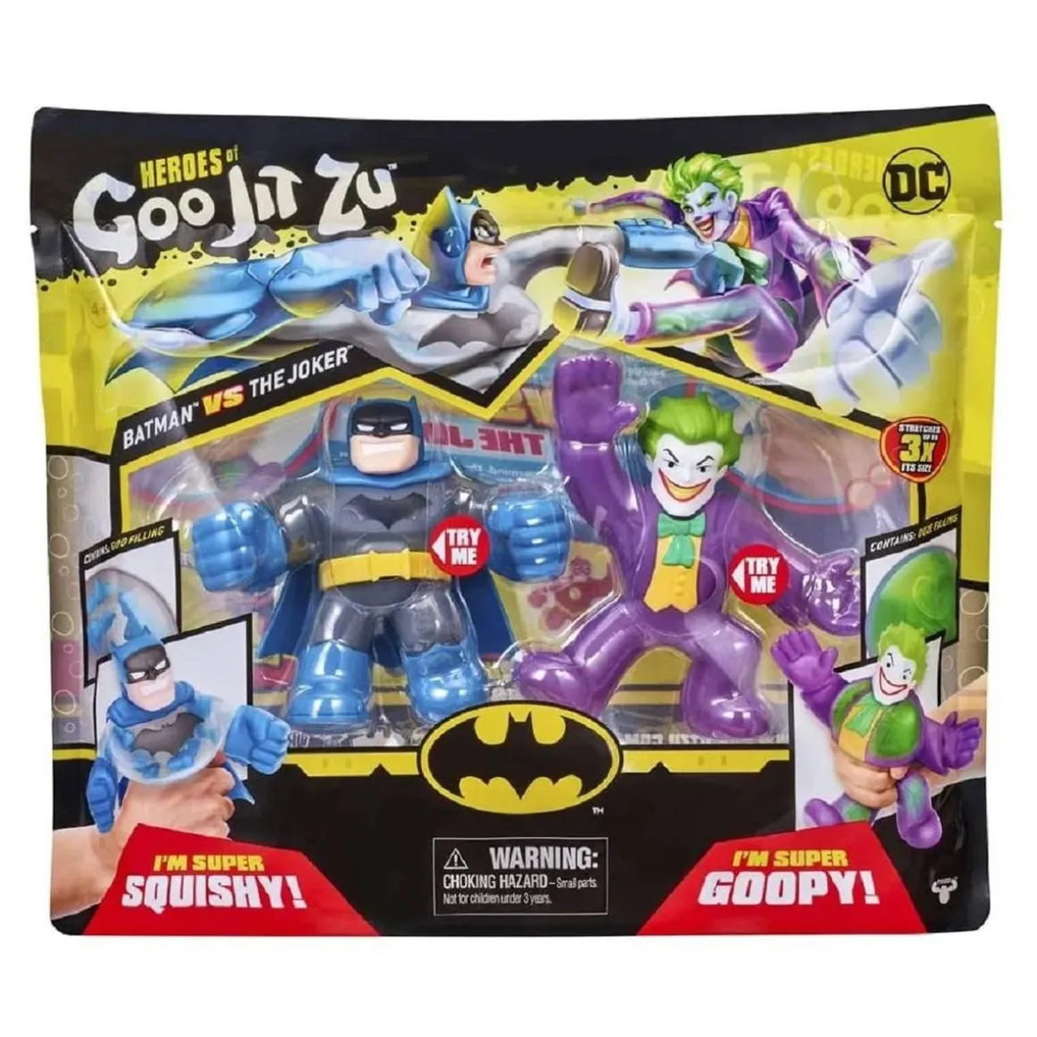 Goo Jit Zu - Pack 2 figuras DC Cómics (Varios modelos)