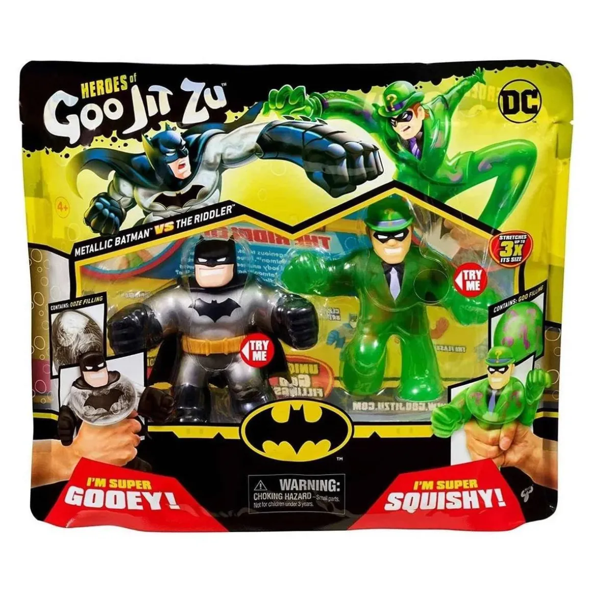 Goo Jit Zu - Pack 2 figuras DC Cómics (Varios modelos)